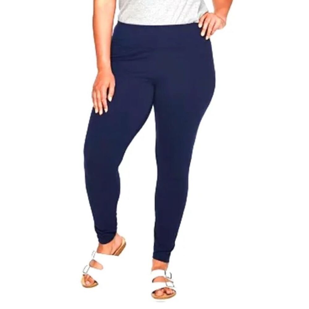 Sonoma Goods For Life Mid Rise Navy Leggings Size XL NWOT